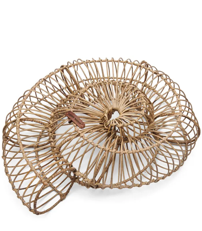 Rivièra Maison Schelp, Rotan Zeeschelp - 3D Round Seashell Decoration Statue - Bruin 3 Rivièra Maison Schelp, Rotan Zeeschelp - 3D Round Seashell Decoration Statue - Bruin