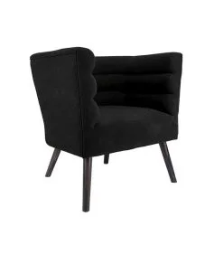 Leitmotiv Stoel Explicit - Suede Look Zwart - 74x71x74cm