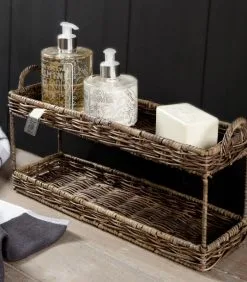 Rivièra Maison Dubbel Dienblad - Ma Maison Double Tray S - Bruin -Meubilair Geschäft 603c2d71dc93482994b342b64d01c625