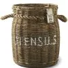 Rivièra Maison Keukengerei Houder Lepelhouder - Rustic Rattan Utensils Pot - Bruin -Meubilair Geschäft 604613e0326c4c55a047051855ddc99b