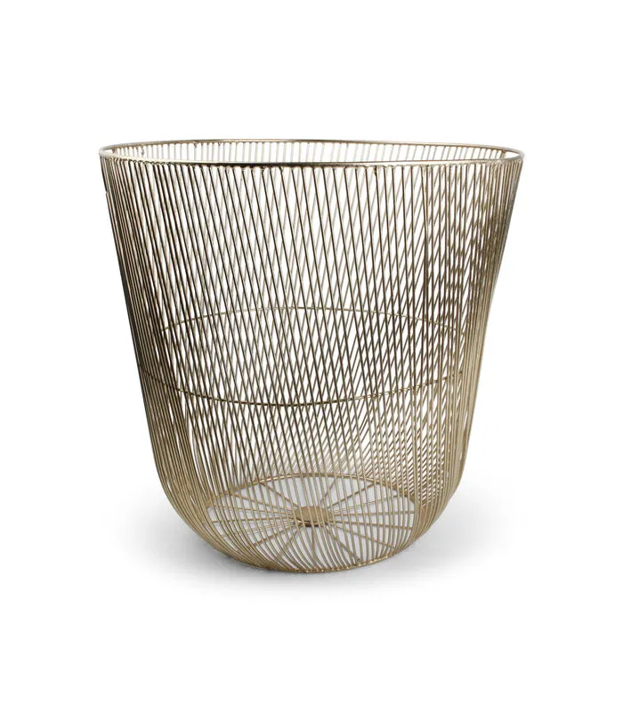 Salt & Pepper Draadmand 44xH42cm Goud Twisted Iris 4 Salt & Pepper Draadmand 44xH42cm Goud Twisted Iris - Image 2