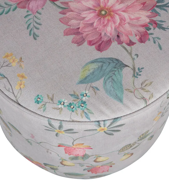 Pip Studio Poef Fleur Grandeur Medium - Khaki - 45x40x40 7 Pip Studio Poef Fleur Grandeur Medium - Khaki - 45x40x40 - Image 5