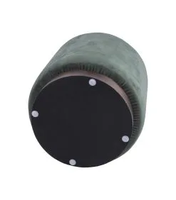 Leitmotiv Poef W. Wood Rim - Velvet Donker Groen - Medium - 36x38cm -Meubilair Geschäft 60b6385fb1f34f2497334ccffd51558f