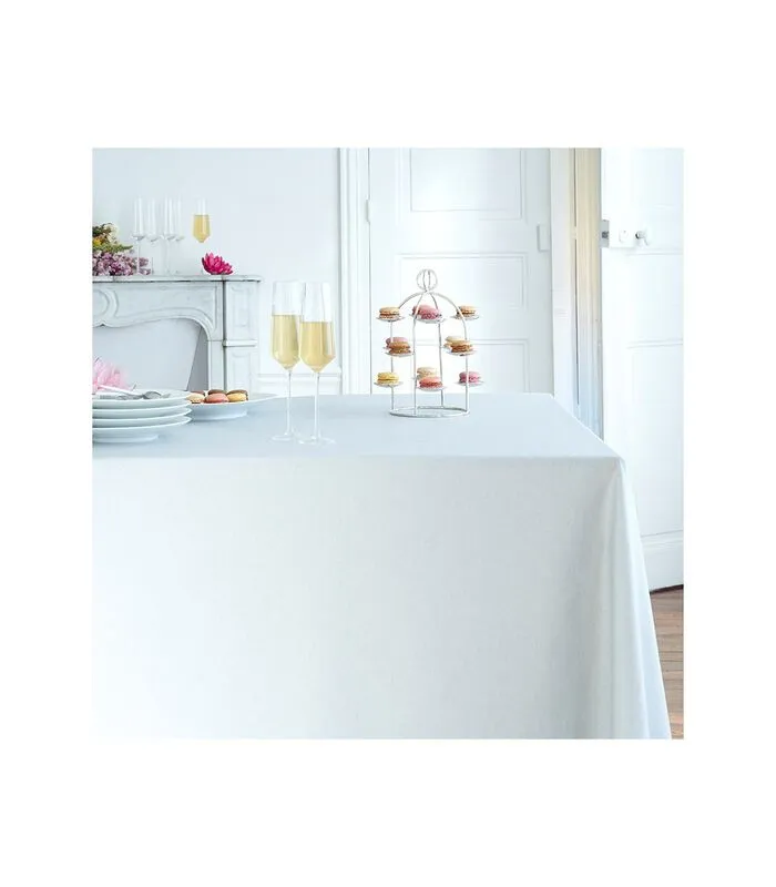 Fleur De Soleil Rond Of Ovaal Gecoat Tafelkleed Met Zilveren Lovertjes 3 Fleur De Soleil Rond Of Ovaal Gecoat Tafelkleed Met Zilveren Lovertjes