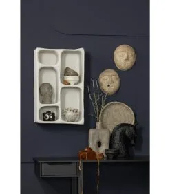BePureHome Mycene Wanddeco - Paper Mache - Bruin - Set V 2 -Meubilair Geschäft 61081a2f2026435682643980b062920e