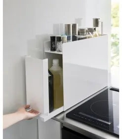 Yamazaki Sliding Seasoning Rack - Tower - White -Meubilair Geschäft 6183a1518e9a4ee2a998c2d8b84ae133