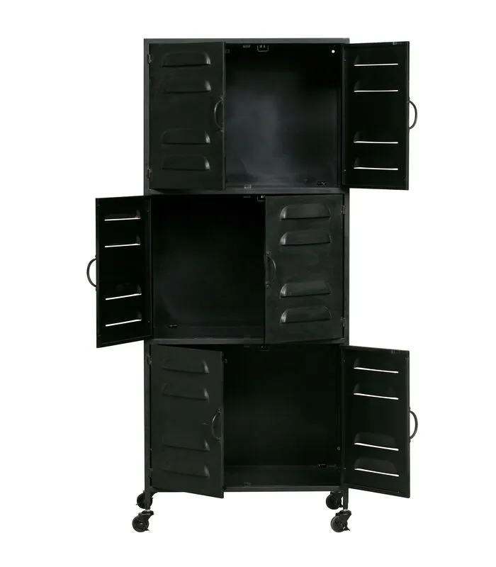 WOOOD Boaz Kast - Metaal - Zwart - 60x145,5x40,5 5 WOOOD Boaz Kast - Metaal - Zwart - 60x145,5x40,5 - Image 3