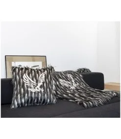 MX HOME Kussen In Zwarte Imitatiebont Geborduurd 6 MX HOME Kussen In Zwarte Imitatiebont Geborduurd -Meubilair Geschäft 61f978b636c34d838ad71dad989f8c04