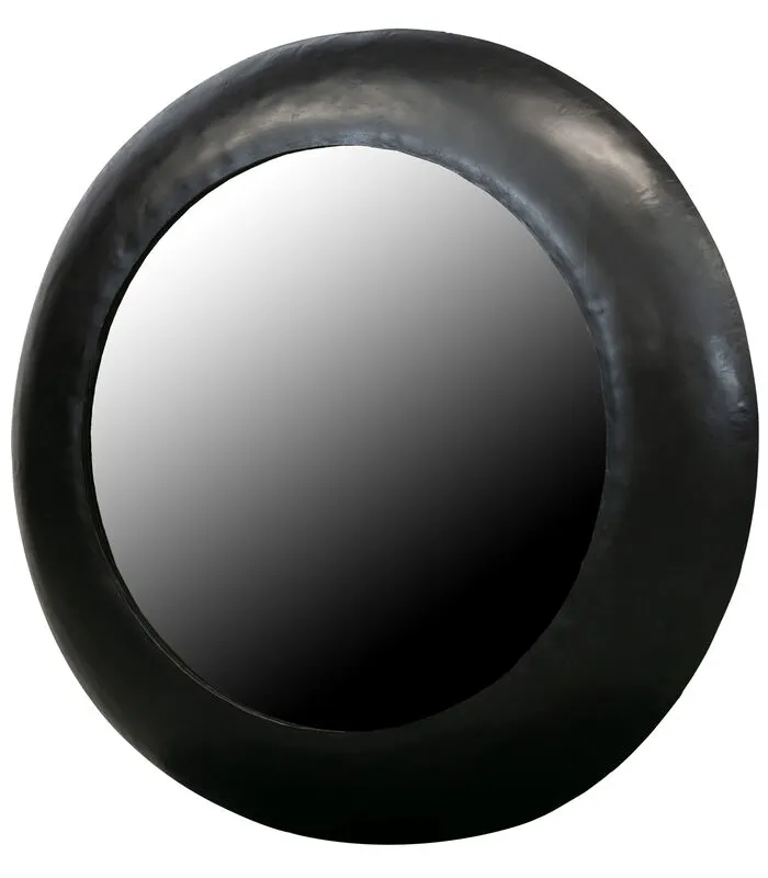 WOOOD Exclusive Exclusive Wolf Spiegel - Metaal - Zwart - 75x75x7 4 WOOOD Exclusive Exclusive Wolf Spiegel - Metaal - Zwart - 75x75x7 - Image 2