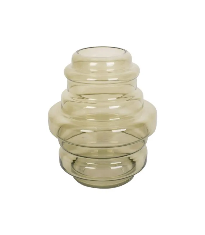 PRESENT TIME Vaas Distinct - Glas Mosgroen - Ø20x25cm 3 PRESENT TIME Vaas Distinct - Glas Mosgroen - Ø20x25cm