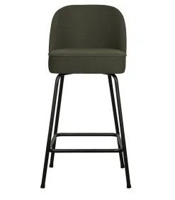 BePureHome Barstoel Vogue - Geweven Stof - Warm Groen - 89x50x55