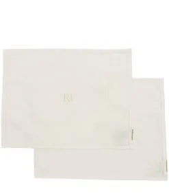 Rivièra Maison Placemat RM Monogram Wit - 2 Stuks
