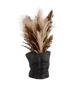 PRESENT TIME Bloempot Male - Zwart - 12x19,5x20,5 Cm -Meubilair Geschäft 64b403c51fe1468faa2a0439fbb8f652