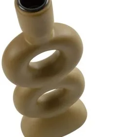 BePureHome Gap Double Kandelaar - Porselein - Sepia - 27x10x6 -Meubilair Geschäft 64ddc29b92874c45b4f3cbe59d796c2c