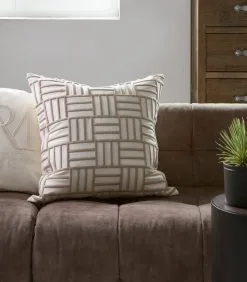 Rivièra Maison Kussensloop 60x60, Sierkussenhoes, Kussenhoes - James - Wit - -Meubilair Geschäft 6680044273544e608b8b79e887dda8df