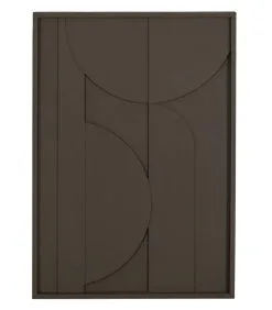 WOOOD Fiona Rechthoek Schilderij - Espresso - 100x70x5