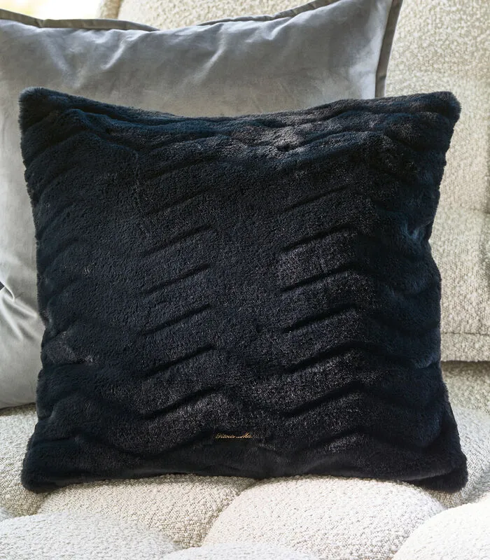 Rivièra Maison Kussensloop Curcio Pillow Cover Dark Blue 50x50 - Polyester - (LxBxH) 50.0x50.0x1.0 Cm 4 Rivièra Maison Kussensloop Curcio Pillow Cover Dark Blue 50x50 - Polyester - (LxBxH) 50.0x50.0x1.0 Cm - Image 2