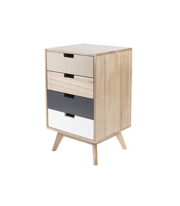 Leitmotiv Ladekast Snap Wood - Met 4 Lades - 40x36x65cm 5 Leitmotiv Ladekast Snap Wood - Met 4 Lades - 40x36x65cm - Image 3
