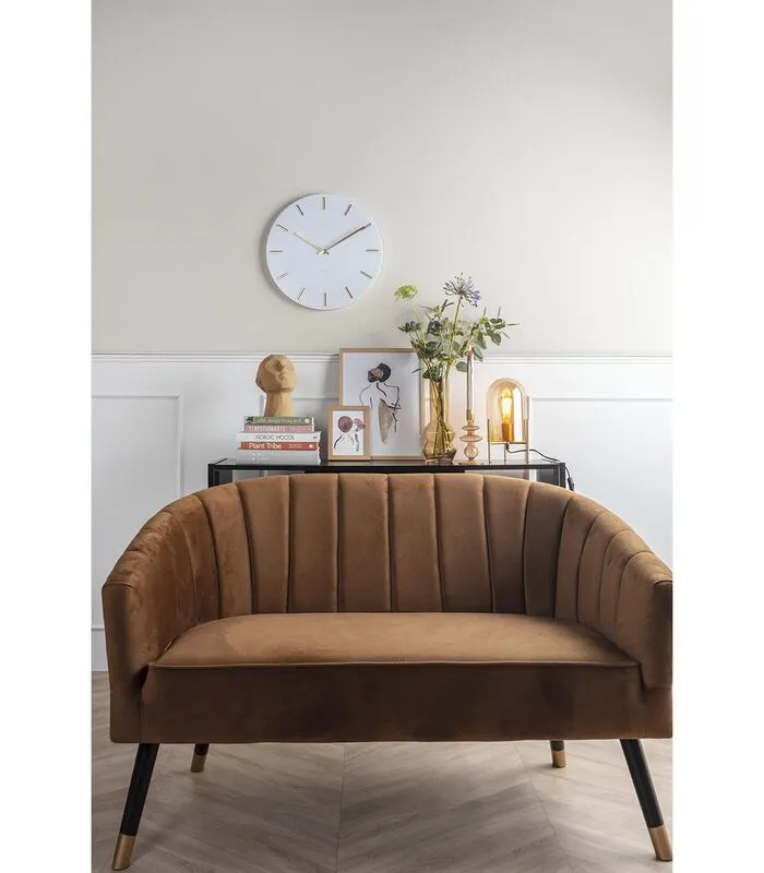 Leitmotiv Bank Royal - Velvet Chocolade Bruin - 128x71x80cm 4 Leitmotiv Bank Royal - Velvet Chocolade Bruin - 128x71x80cm - Image 2