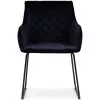 Rivièra Maison Eetkamerstoel Met Armleuning - Isco Drive Dining Armchair - Velvet - Blauw -Meubilair Geschäft 69285beeba0245679f043ee487905dee
