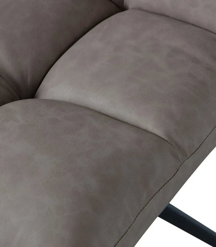 WOOOD Exclusive Exclusive Vinny Draaibare Eetkamerstoel - Leerlook - Taupe - 80x48x45 7 WOOOD Exclusive Exclusive Vinny Draaibare Eetkamerstoel - Leerlook - Taupe - 80x48x45 - Image 5