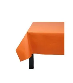 Fleur De Soleil Effen Oranje Gecoat Tafelkleed