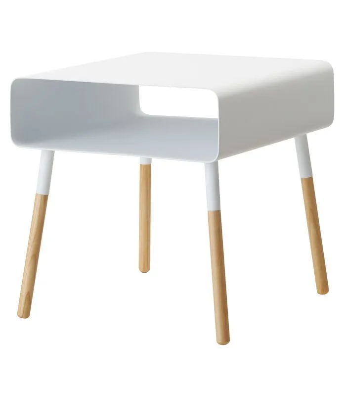 Yamazaki Low Side Table - Plain - White 3 Yamazaki Low Side Table - Plain - White