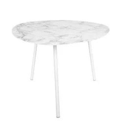 Leitmotiv Bijzettafel Ovoid - Wit - 58,5x51x38 Cm -Meubilair Geschäft 6c4f00e3f3b64e7e96137664f313647f