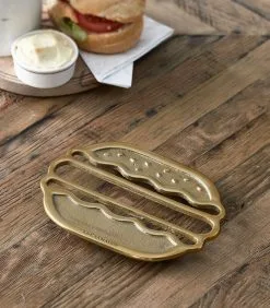 Rivièra Maison Onderzetter Voor Pannen, Hamburger - Classic Burger - Goud - 1 Stuk -Meubilair Geschäft 6d44deda43284e25a528fb1fb91c6778