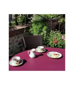 Fleur De Soleil Effen Pruim Rond Of Ovaal Gecoat Tafelkleed -Meubilair Geschäft 6da9309b569c4d8aa1b99a6f4b0d03e6