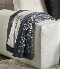 Rivièra Maison Plaid D'amour Clara Throw Blue 170x130 - Polyester, Velvet - (LxBxH) 170.0x130.0x1.0 Cm -Meubilair Geschäft 6e03410e8064413eada7f3d5d849bae2