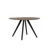 Light & Living Eettafel Mimoso - Hout/Zwart - Ø120cm