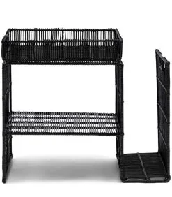 Rivièra Maison Bijzettafel - Punta Cana Magazine Table - Zwart