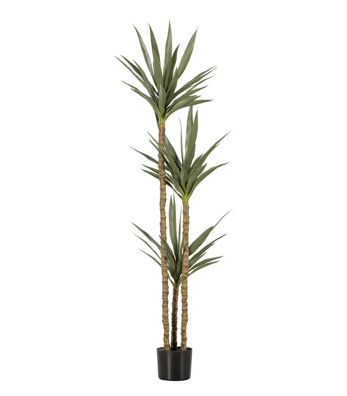 WOOOD Yucca Kunstplant - Plastic - Groen - 155x70x70 3 WOOOD Yucca Kunstplant - Plastic - Groen - 155x70x70