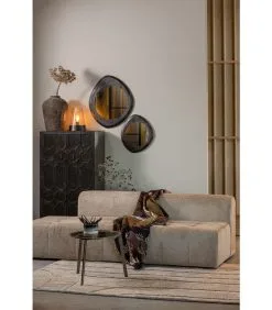 BePureHome Bijzettafel Lax - Metaal/Glas - Zwart - 45x58x58 -Meubilair Geschäft 707240e8ad904f5ca909053aee4673c1