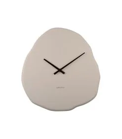 Karlsson Wandklok Organic Round - Warm Grijs - 35x2x38cm