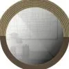 WOOOD Exclusive Exclusive Hailey Spiegel Rond - Mdf/Glas - Naturel - 57x60x1,5