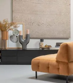 WOOOD Exclusive Exclusive Finca Tv Meubel Rond Links - Zwart - 40x78x40 -Meubilair Geschäft 72132438794d46d39a02744e35f7f7a6