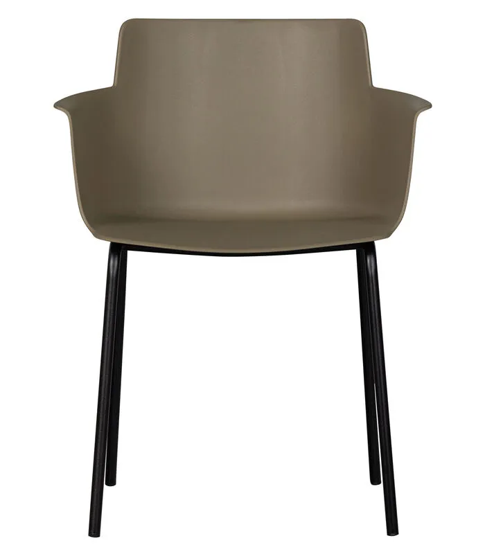 WOOOD Tuinstoel Foppe - Pp/Metaal - Jungle - Set Van 4 4 WOOOD Tuinstoel Foppe - Pp/Metaal - Jungle - Set Van 4 - Image 2