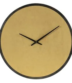 WOOOD Renske Wandklok - Velvet - Okergeel - 5x62x62