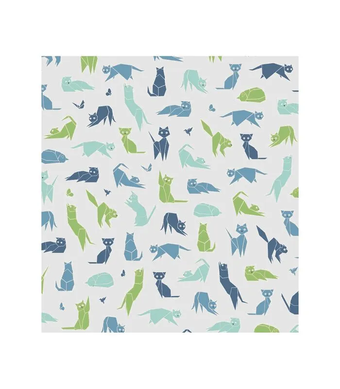 Fleur De Soleil Gecoat Tafelkleed Blauwe Katten 5 Fleur De Soleil Gecoat Tafelkleed Blauwe Katten - Image 3