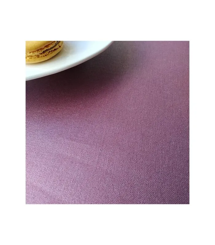 Fleur De Soleil Effen Gecoat Tafelkleed Pruim 6 Fleur De Soleil Effen Gecoat Tafelkleed Pruim - Image 4