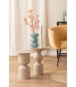 Leitmotiv Bijzettafel Diabolo - Grijs - 40,5x40,5x46,5cm -Meubilair Geschäft 74622280765a4e33a71061007e75895e