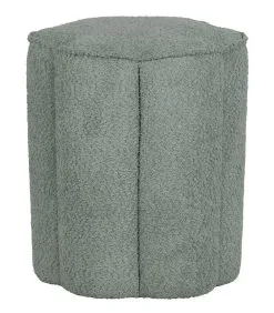 WOOOD OLLIE POEF BOUCLÉ AQUA