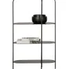 WOOOD Reina Deco Rek - Metaal - Zwart - 86x52x26 -Meubilair Geschäft 762309bc0a3b40609591a96f9919f051