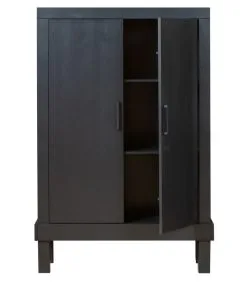 BASICLABEL Bonk Dichte Kast - Grenen - Zwart - 160x103x37 -Meubilair Geschäft 76b8b2886d6945319862dfb4a8eac8dd