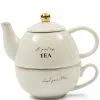 Rivièra Maison Theepot 1 Liter - RM Elegant Tea For One - Wit -Meubilair Geschäft 77159b1d90b14003937563c06195116f