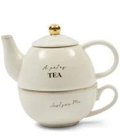 Rivièra Maison Theepot 1 Liter - RM Elegant Tea For One - Wit