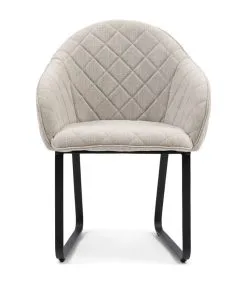 Rivièra Maison Eetkamerstoel Met Armleuning - Ritz Armchair Mouliné - Linnen - Naturel