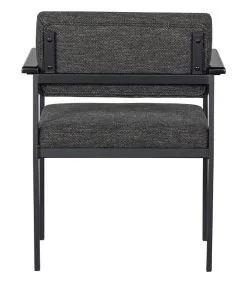 WOOOD Eetkamerstoel Gust - Polyester - Donkergrijs - Set Van 2 -Meubilair Geschäft 77bc5dea2dec4e6c9d0b0923c4e70669